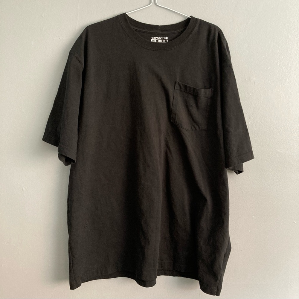 Carhartt Black Tshirt Cotton Size 2XLT tall